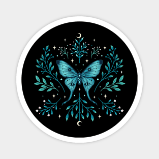 Mystical Luna Moth - Turquoise Magnet